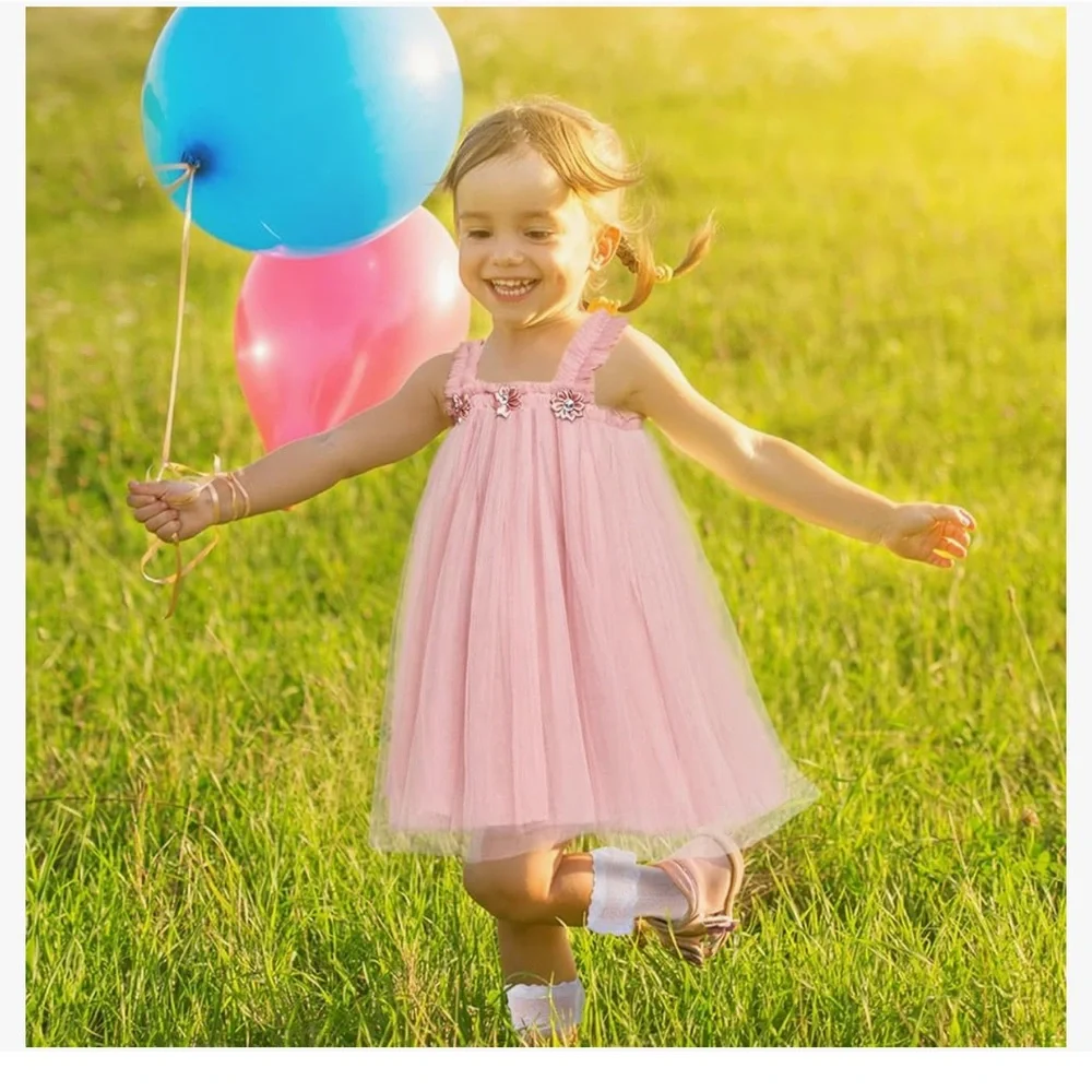 Girl Birthday Outfit Dress Butterfly Dress Fairy Dress Toddler pageant wedding